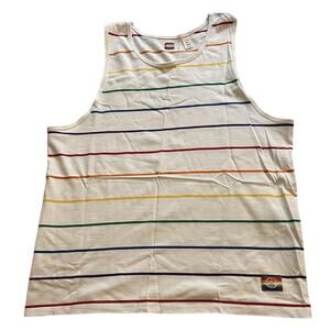 Dockers Mens Tank Top L Large Rainbow LGBTQ+ Shirt Sleeveless Active New